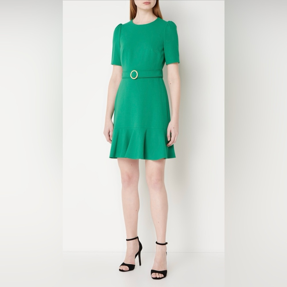 LK BENNETT Dr Eliza Dress in Green Size 14 US New With Tags - Picture 10 of 11